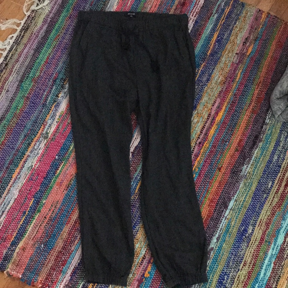 EUC Madewell charcoal linen pants